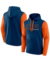 Fanatics Men's Navy/Orange Chicago Bears Big Tall Outline Pullover Hoodie