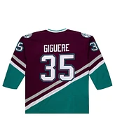 Mitchell & Ness Men's Jean-Sebastien Giguere Purple Anaheim Ducks 2002-03 Power Play Jersey