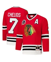 Mitchell & Ness Men's Chris Chelios Red Chicago Blackhawks 1991-92 Power Play Jersey
