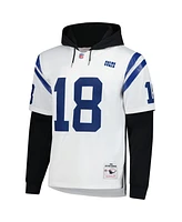 Mitchell & Ness Men's Peyton Manning White Indianapolis Colts Player Name Number Hoodie Legacy Jersey