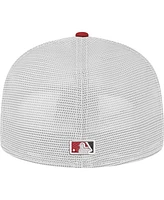 New Era Men's Red Arizona Diamondbacks Team Color 59FIFTY Trucker Fitted Hat