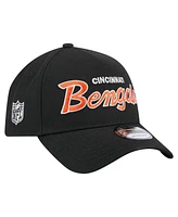 New Era Men's Black Cincinnati Bengals Smith 9FORTY Adjustable hat