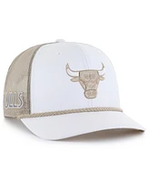 '47 Brand Men's White, Tan Chicago Bulls 2024/25 City Edition Trucker Adjustable Hat