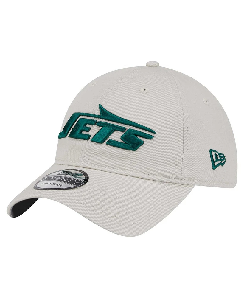 New Era Men's Stone New York Jets Playmaker 9TWENTY Adjustable Hat