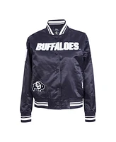 Pro Standard Women's Black Colorado Buffaloes Satin Cultivated Pearl Full-Snap Jacket