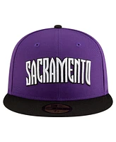 New Era Men's Purple, Black Sacramento Kings 2024/25 Classic Edition Jersey Hook 59FIFTYFitted Hat