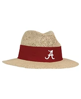 Ahead Men's Tan/Crimson Alabama Crimson Tide Wellington Gambler Straw Hat