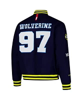 Team Liquid Men's and Women's x Marvel Navy X-Men Wolverine '97 Varsity Full-Snap Jacket