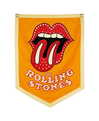 Oxford Pennant Rolling Stones Hot Lips Logo Camp Flag