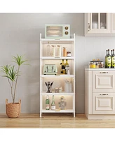 Slickblue 5-Layer Multifunctional Storage Cabinet with Cabinet Doors for Organized and Versatile Storage Solutions