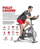 Sunny Health & Fitness Endurance Belt Drive Indoor Cycle Exercise Bike with Magnetic Resistance for Stationary Cardio, Sf-B1877