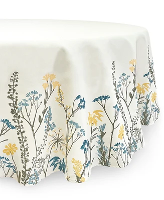 Lenox Wildflower Border Tablecloth, 70" Round