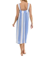 Roudelain Women's Sleeveless Striped Nightgown