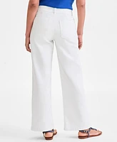 Style & Co Women's High Stretch Mid-Rise Wide-Leg Pants, Exclusively at Macy's