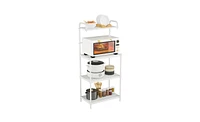 Slickblue Durable 4-Layer Storage Shelf for Books, Decor, and Essentials