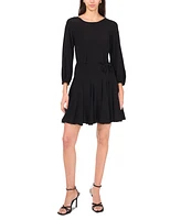 1.State Women's Long-Sleeve Godet Dress