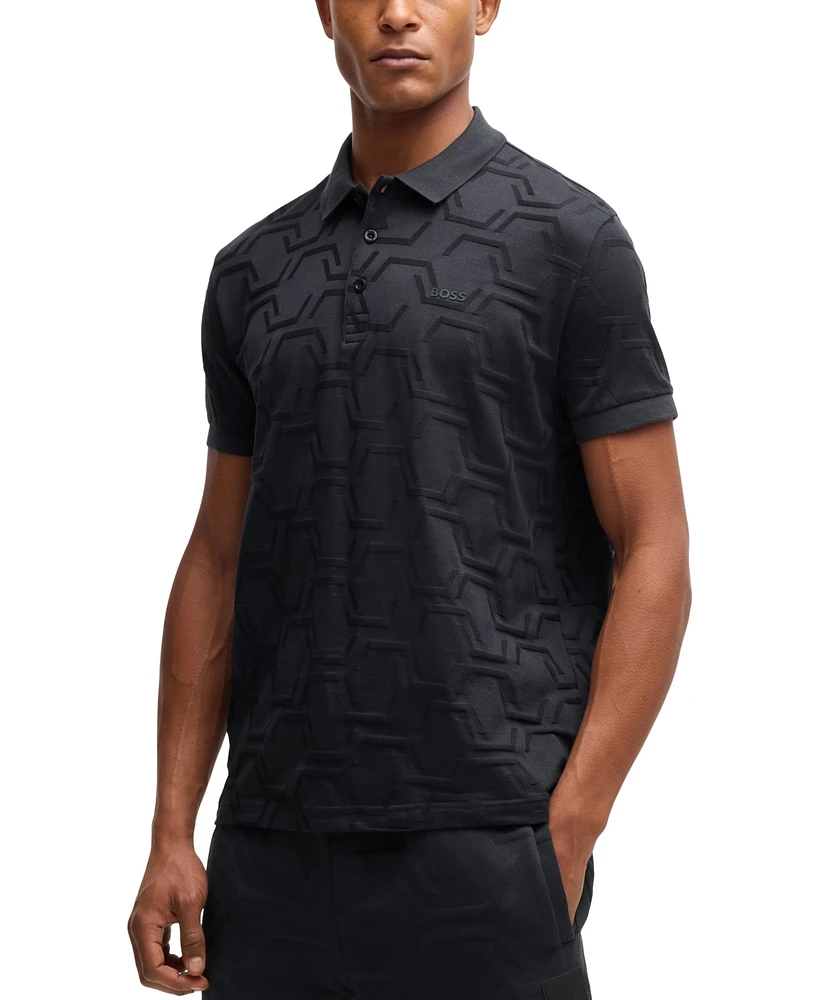 Boss by Hugo Men's Quilted Relaxed-Fit Paddy Polo