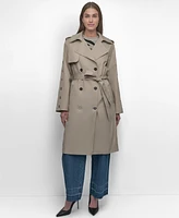 Dkny Women's Belted Grommet-Sleeve Trench Coat