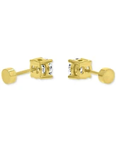 Cubic Zirconia Stud Earrings (1-1/2 ct. t.w.) 14k Gold-Plated Sterling Silver
