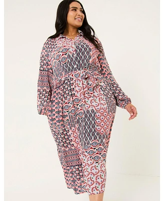 FatFace Plus Scheana Geo Dress