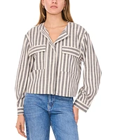 Vince Camuto Women's Striped Cropped Jacket