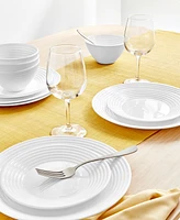 Arch Studio Opal Glass 12 Pc. Spiral Dinnerware Set, Exclusively at Macy's