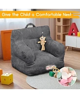 gaomon Kids Bean Bag Chair, Comfy Toddler Sofa, Soft Corduroy Lazy Chair for Boys and Girls, for Gaming, Reading, and Napping