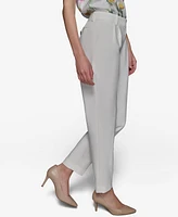 Karl Lagerfeld Paris Women's Pleated Straight-Leg Pants