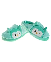 Squishmallows Little Girls Winston the Owl Slippers