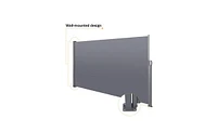 Slickblue Uv Resistant and Waterproof Patio Privacy Screen, Retractable Side Screen Awning