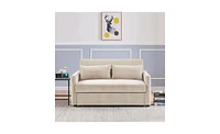 Slickblue Double Seat Sofa Bed for Living Room and Guest Comfort