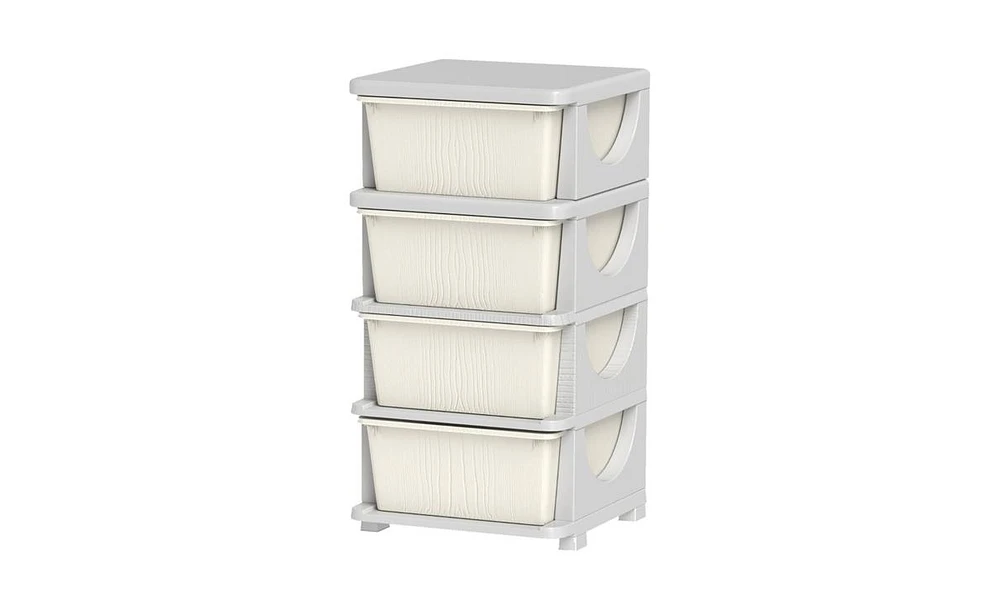 Slickblue Multi-Purpose Clothes and Toy Cubby Storage for Kids' Room and Home Organization
