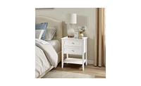 Slickblue Nightstand End Side Table with 2 Drawers for Convenient Storage and Modern Design