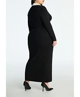 Eloquii Plus Size Sweetheart Sweater Dress