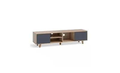 Slickblue Tv Stand Display Cabinet with Storage for Living Room Organization and Modern Decor