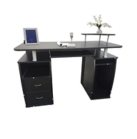 Slickblue Computer Desk with Drawers for Organized Workspace and Convenient Storage Solutions