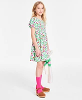 Epic Threads Girls Berry Puff Sleeve Smocked Dress