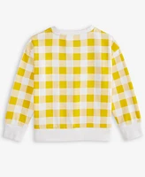 Epic Threads Toddler Girls Gingham Sweatshirt, Exclusively at Macy's