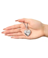 Juicy Couture Silver-Tone Heart Pendant Necklace