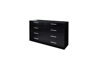 Slickblue 8-Drawer Double Dresser for Bedroom, Wide Storage Cabinet for Living Room & Entryway