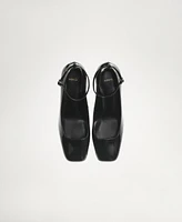 Mango Women's Patent Leather Effect Heeled Shoes