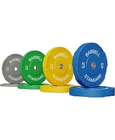 Er Kang Weight Plates 2 Inch, Bumper Plates with Enhanced Grip, Olympic Weight Plates for Strength Training and Weight Lifting