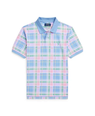Polo Ralph Lauren Big Boys Plaid-Print Mesh Shirt