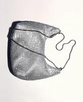 Mango Women's Double Handle Crystal Bag