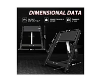 Er Kang Preacher Curl Bench, Seated Arm Isolated Barbell Dumbbell Bicep Station, Machine with 2 Bar Holders for Home Gym