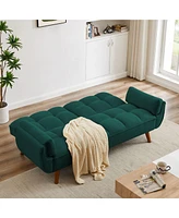 Slickblue Adjustable Backrest Recliner Sofa Furniture, Easy to Assemble for Comfortable Living Room Seating