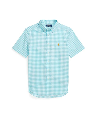 Polo Ralph Lauren Big Boys Gingham Poplin Short Sleeve Shirt