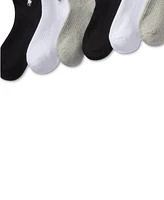 Polo Ralph Lauren Toddler Boys Solid Quarter Crew Socks, 6-Pack