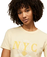 Tommy Jeans Women's Cotton Crop Varsity Crewneck Tee