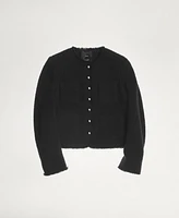 Mango Women's Jewel Buttons Detail Tweed Jacket